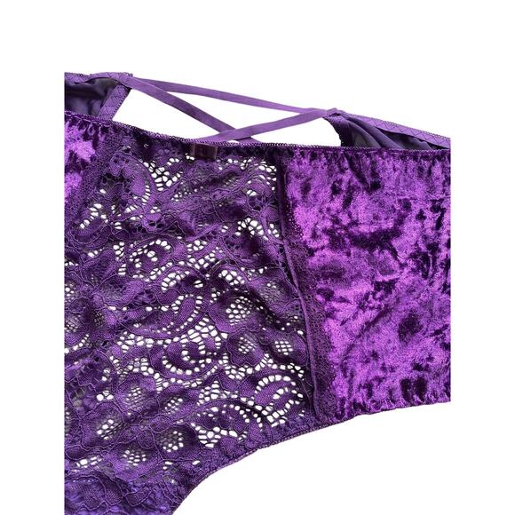 Women Ella Lust Plus Size 4XL Lingerie Set with Bra And Panties Sexy Purple NWOT - Picture 2 of 7